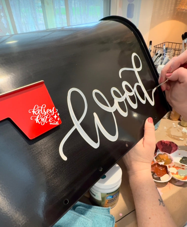 Custom Hand Lettered Mailbox *LETTERING ONLY*