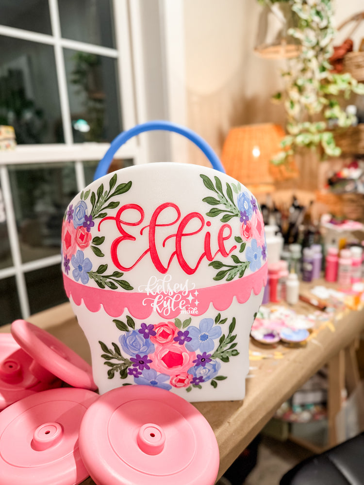 Custom Hand-painted baby doll carriage