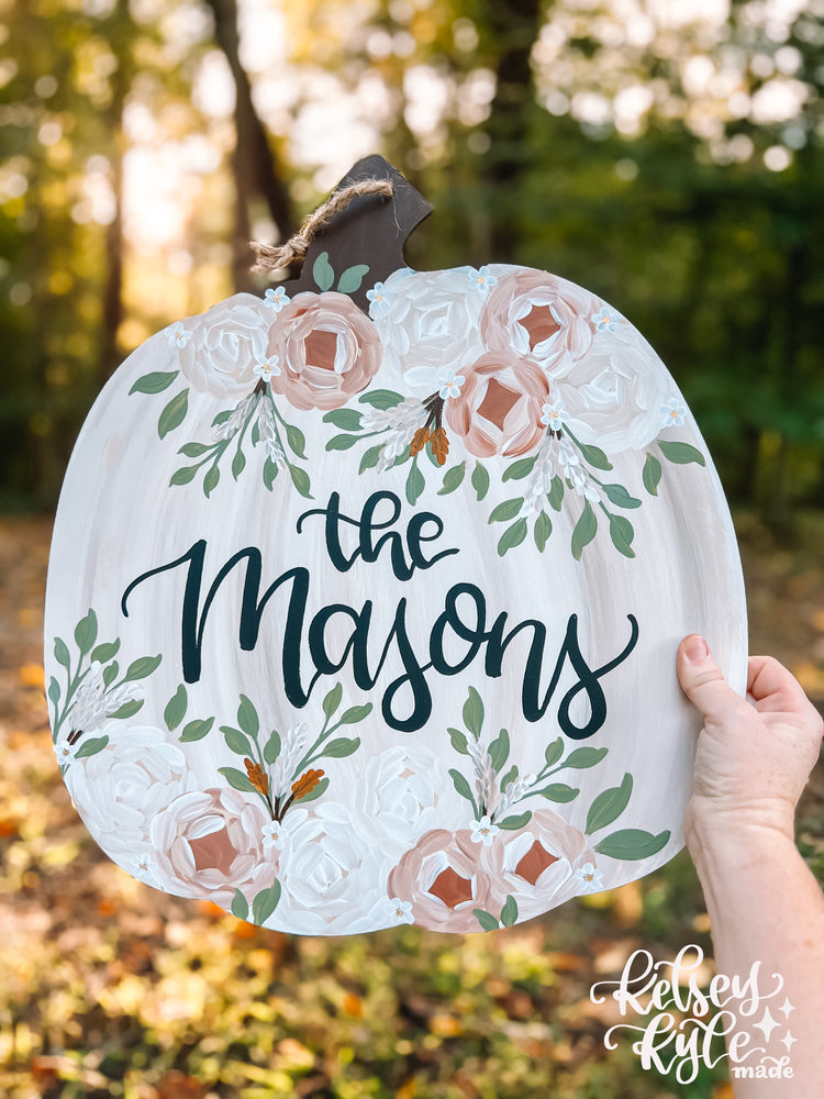 Custom Pumpkin Hanging Sign