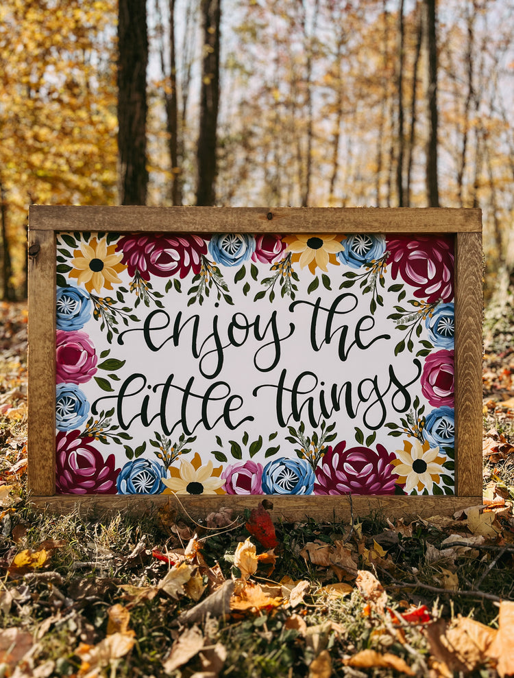 Hand-Painted Wooden Sign