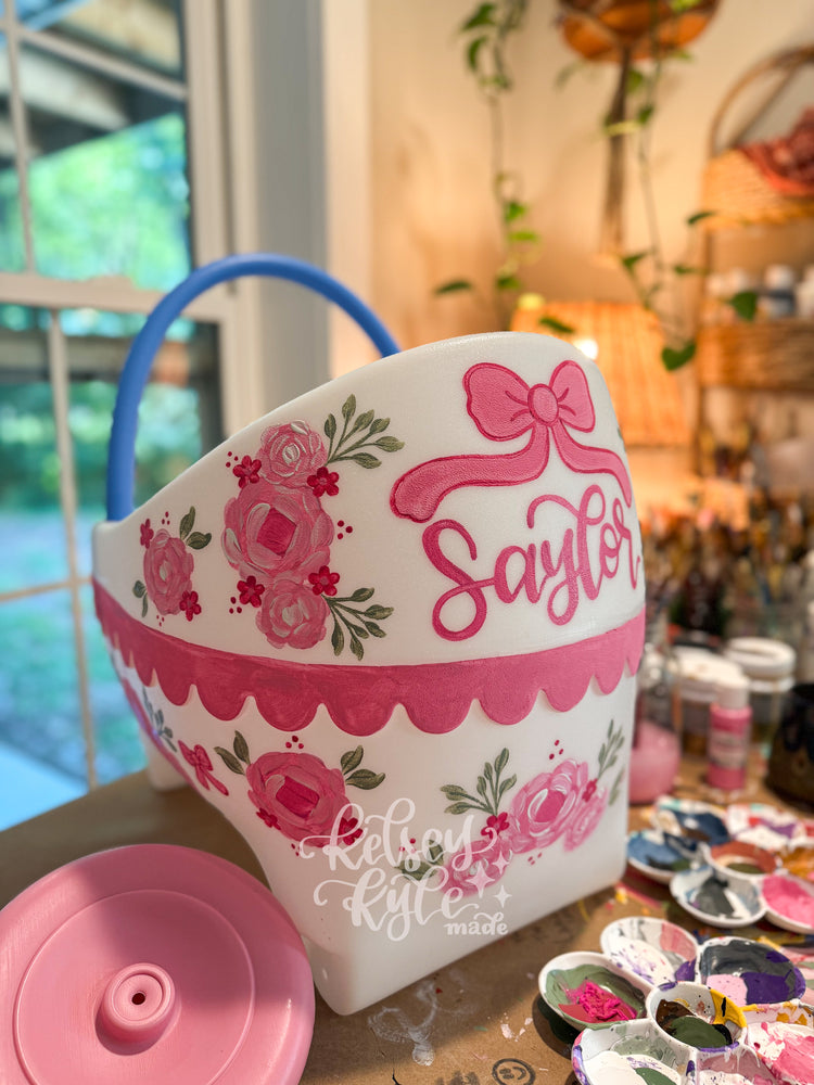 Custom Hand-painted baby doll carriage