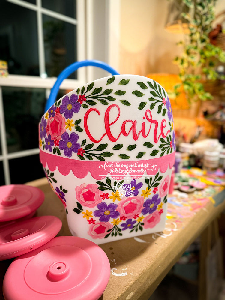 Custom Hand-painted baby doll carriage