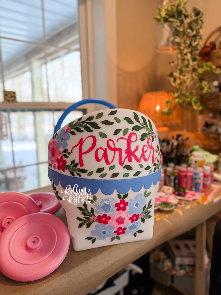Custom Hand-painted baby doll carriage