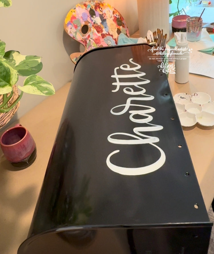 Custom Hand Lettered Mailbox *LETTERING ONLY*