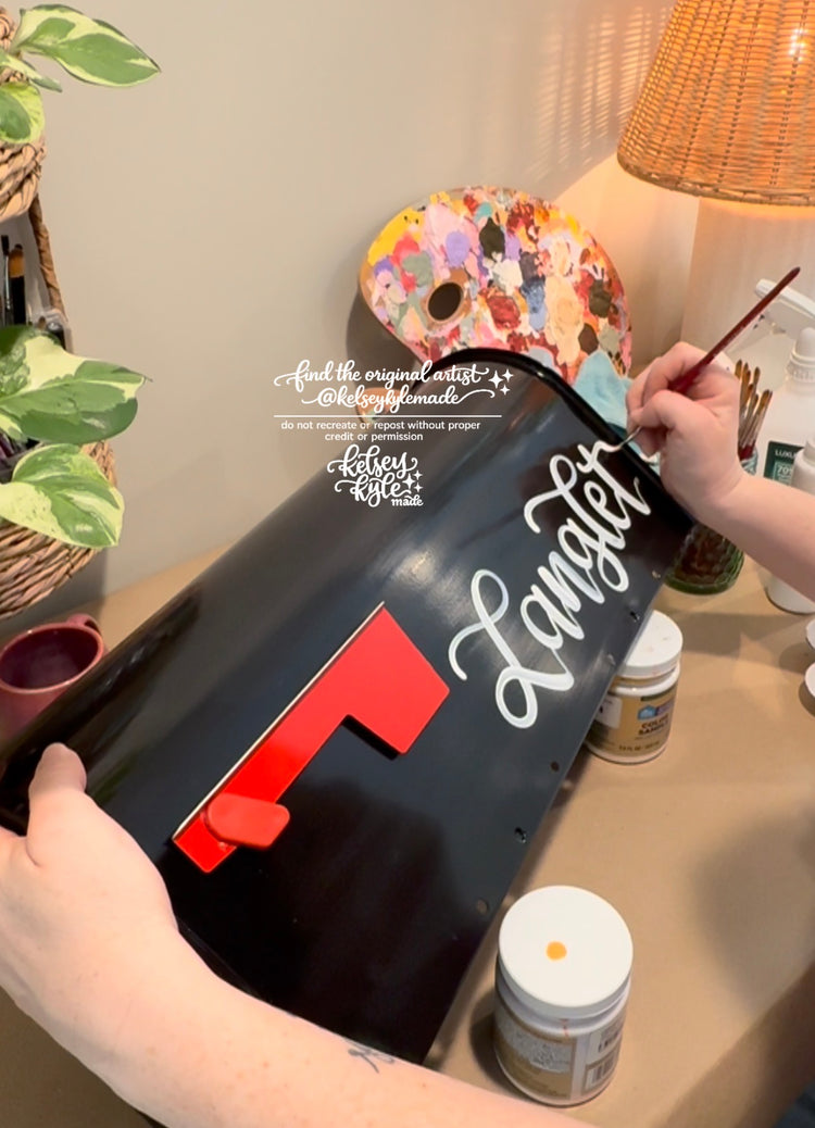 Custom Hand Lettered Mailbox *LETTERING ONLY*
