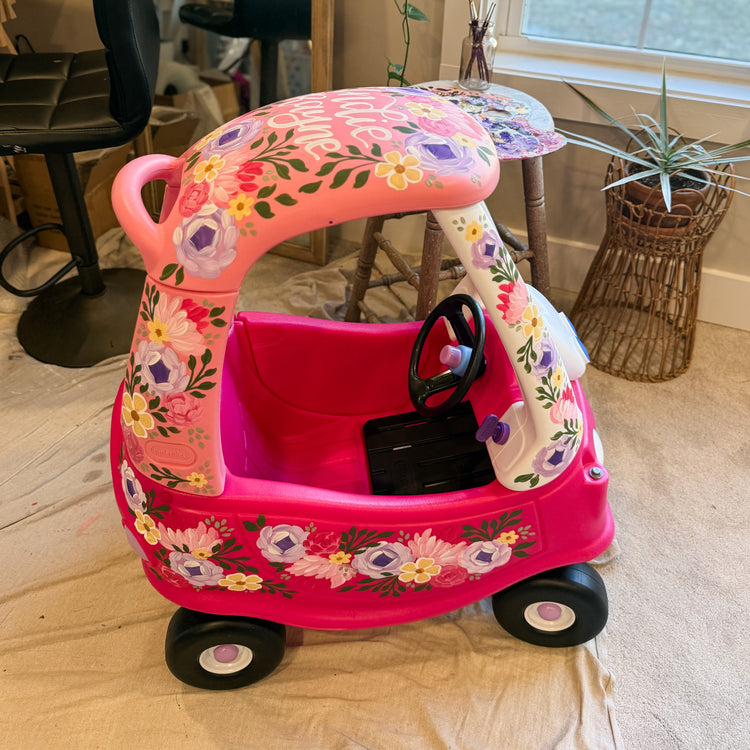 Custom Hand-painted Cozy Coupe Car