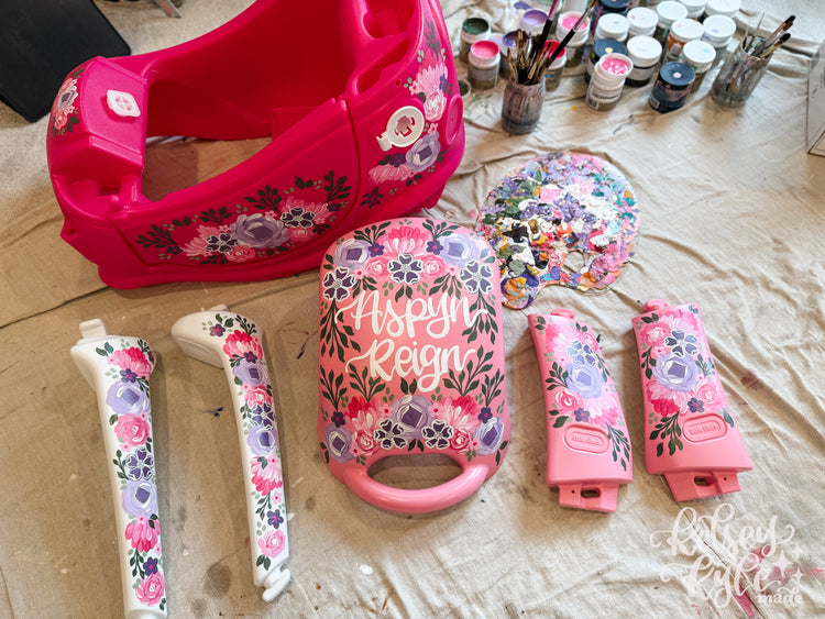 Custom Hand-painted Cozy Coupe Car