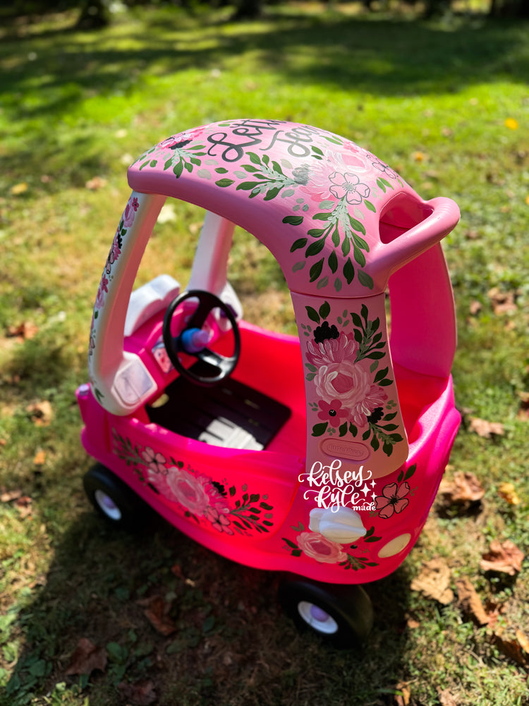 Custom Hand-painted Cozy Coupe Car