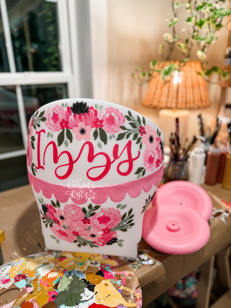 Custom Hand-painted baby doll carriage