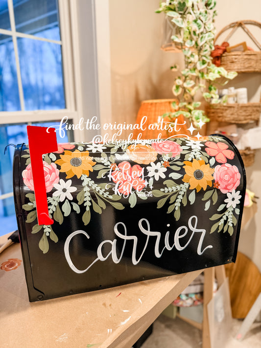 CUSTOM hand painted Mailbox - *AUGUST 2026*