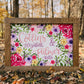 Hand-Painted Wooden Sign