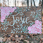 THICK Frameless Hand-Painted Wooden Sign with hook(s)