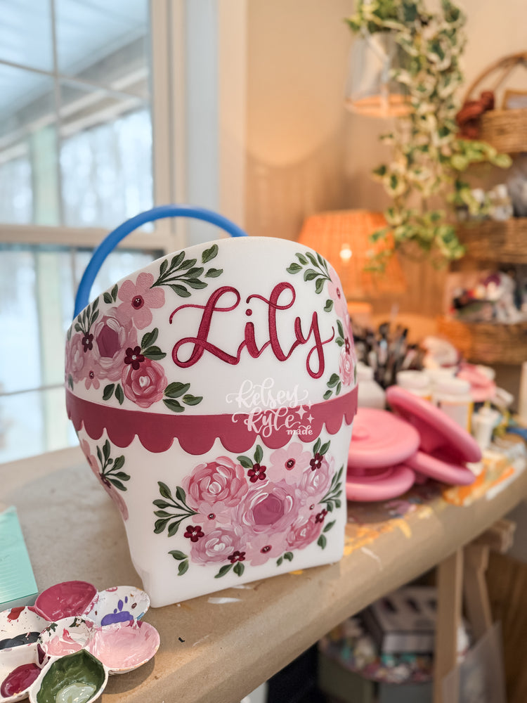 Custom Hand-painted baby doll carriage