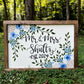 Hand-Painted Wooden Sign