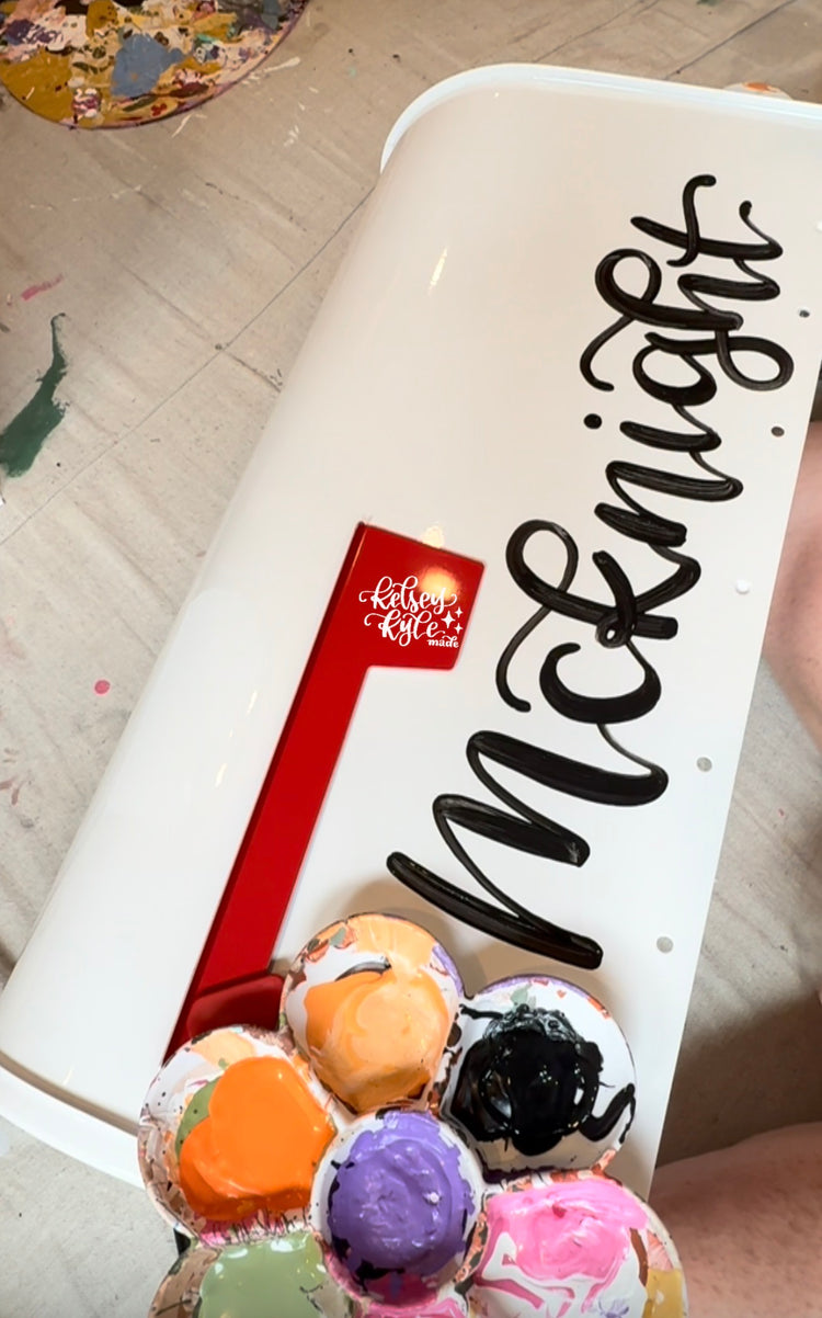 Custom Hand Lettered Mailbox *LETTERING ONLY*