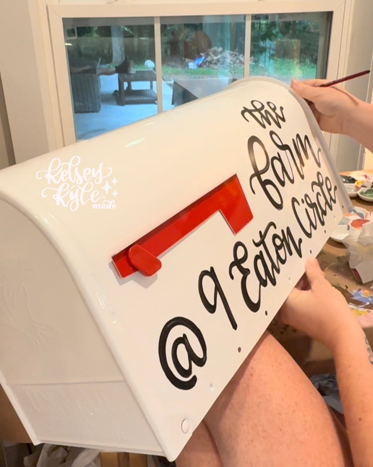 Custom Hand Lettered Mailbox *LETTERING ONLY*