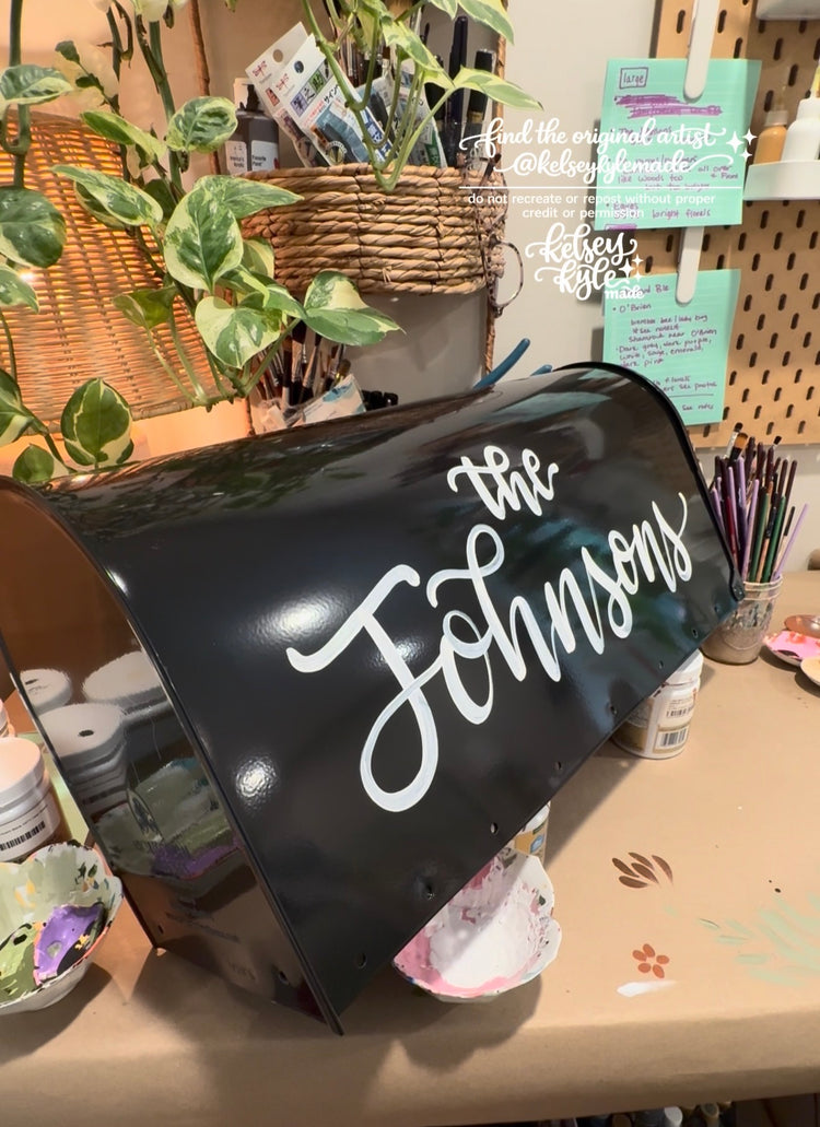 Custom Hand Lettered Mailbox *LETTERING ONLY*
