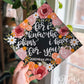 Hand painted, Hand Lettered Custom Graduation cap TOPPER