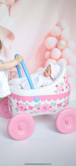 baby carriage for dolls Custom Hand-painted baby doll carriage – Kelsey Kyle Made