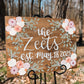 THICK Frameless Hand-Painted Wooden Sign with hook(s)