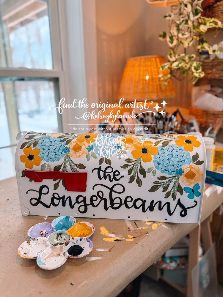 CUSTOM hand painted Mailbox - *AUGUST 2026*