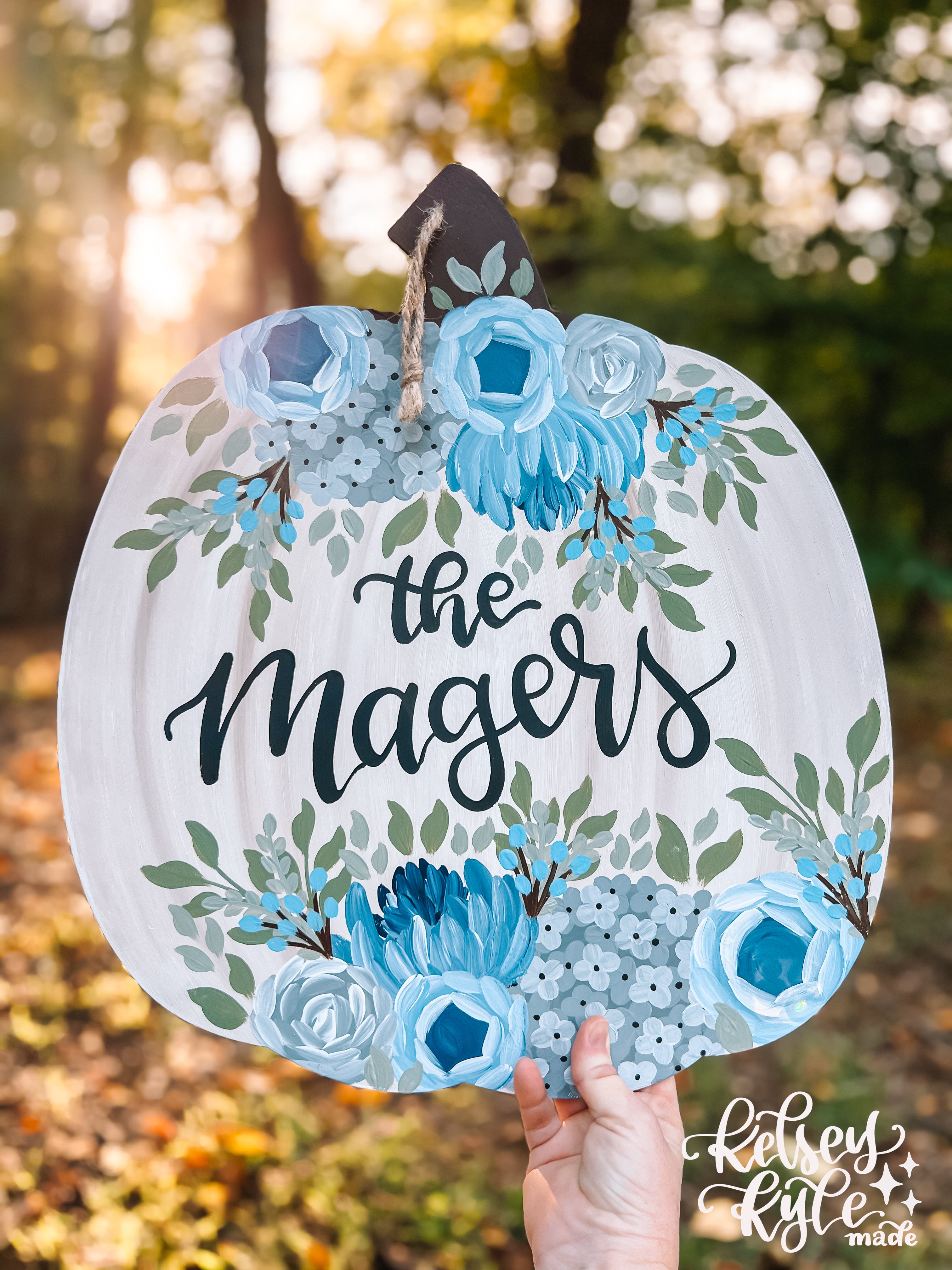 Custom Pumpkin Hanging Sign – Kelsey Kyle Made