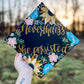 Hand painted, Hand Lettered Custom Graduation cap TOPPER