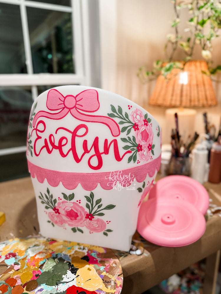 Custom Hand-painted baby doll carriage